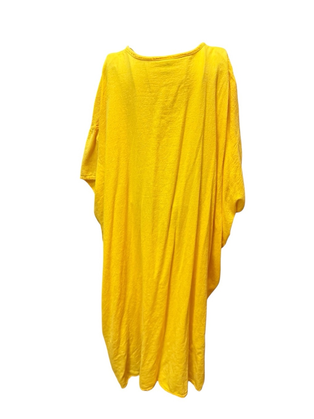 Dunes 100% Cotton Boho Tassel Kaftan Dress in Vibrant Yellow Orange - Picture 7 of 8